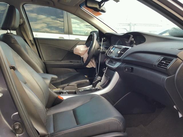 1HGCR2F88DA095694 - 2013 HONDA ACCORD EXL GRAY photo 5