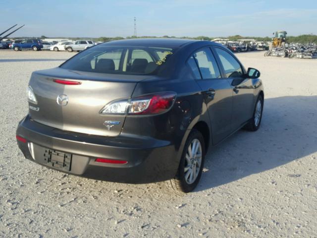 JM1BL1V7XD1776910 - 2013 MAZDA 3 I GRAY photo 4