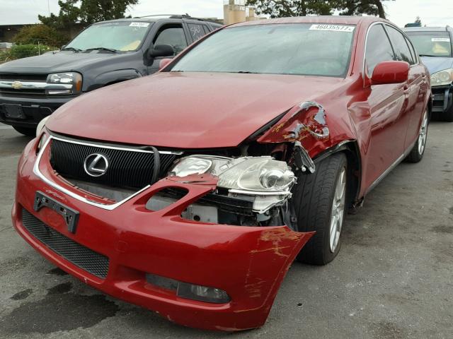 JTHBH96S165026566 - 2006 LEXUS GS GENERAT RED photo 2