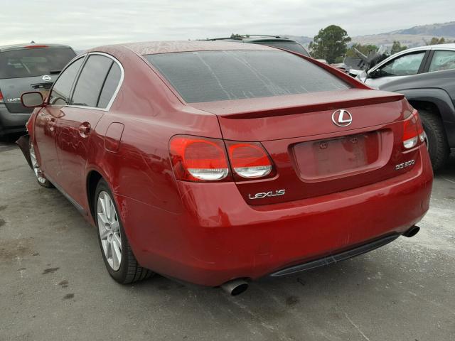 JTHBH96S165026566 - 2006 LEXUS GS GENERAT RED photo 3