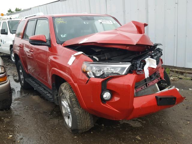 JTEBU5JR9H5433155 - 2017 TOYOTA 4RUNNER SR RED photo 1