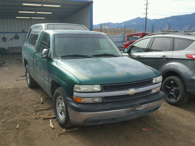 1GCEC14W7YZ252840 - 2000 CHEVROLET SILVERADO GREEN photo 1