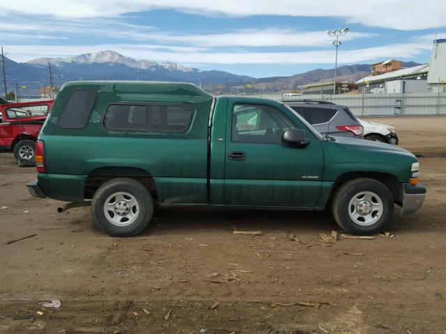 1GCEC14W7YZ252840 - 2000 CHEVROLET SILVERADO GREEN photo 9