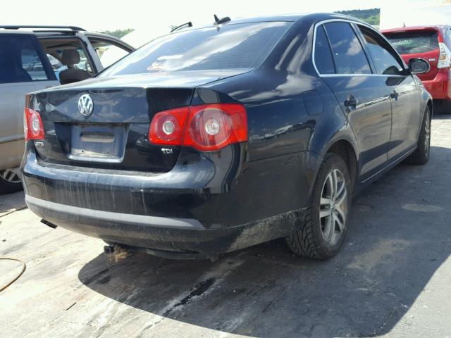 3VWDT71K26M791796 - 2006 VOLKSWAGEN JETTA TDI BLACK photo 4