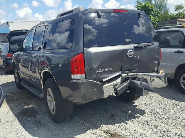 5N1AA08B36N722674 - 2006 NISSAN ARMADA SE GRAY photo 3