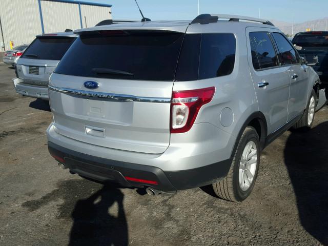 1FM5K7D84FGA45737 - 2015 FORD EXPLORER X SILVER photo 4