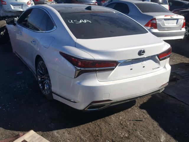 JTHB5LFF1J5000535 - 2018 LEXUS LS 500 WHITE photo 3