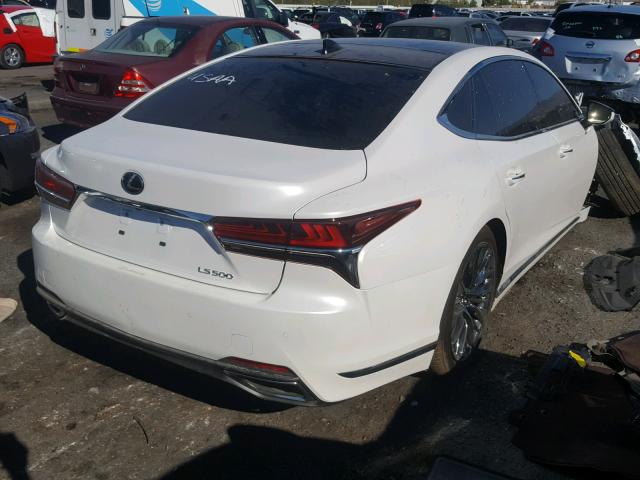 JTHB5LFF1J5000535 - 2018 LEXUS LS 500 WHITE photo 4