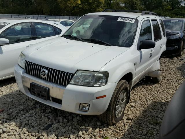 4M2YU56115DJ09789 - 2005 MERCURY MARINER WHITE photo 2