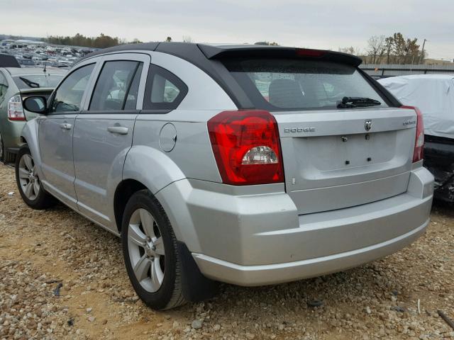 1B3CB3HA0BD237753 - 2011 DODGE CALIBER MA SILVER photo 3