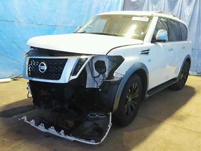 JN8AY2ND2H9008410 - 2017 NISSAN ARMADA SV WHITE photo 2