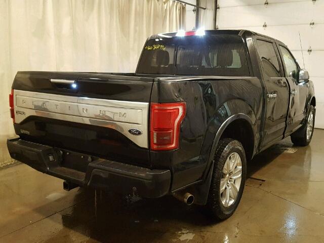 1FTEW1EG1FFC77892 - 2015 FORD F150 SUPER BLACK photo 4