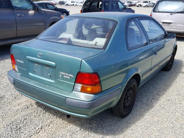 JT2EL56D8S0043050 - 1995 TOYOTA TERCEL DX GREEN photo 4