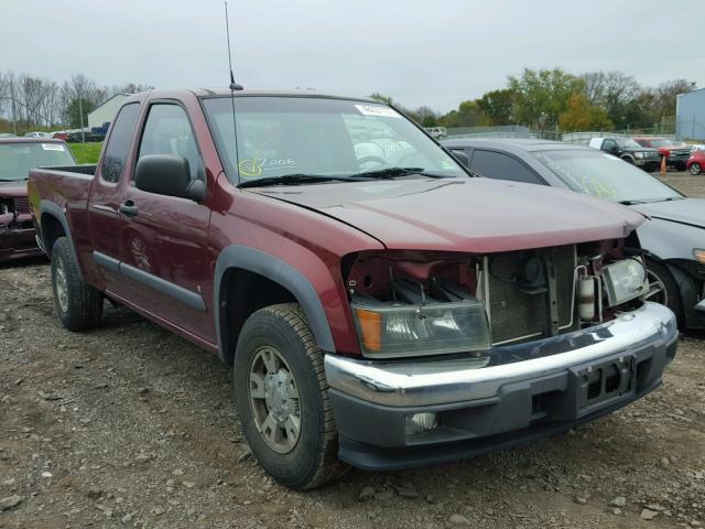 1GCCS199688144695 - 2008 CHEVROLET COLORADO MAROON photo 1