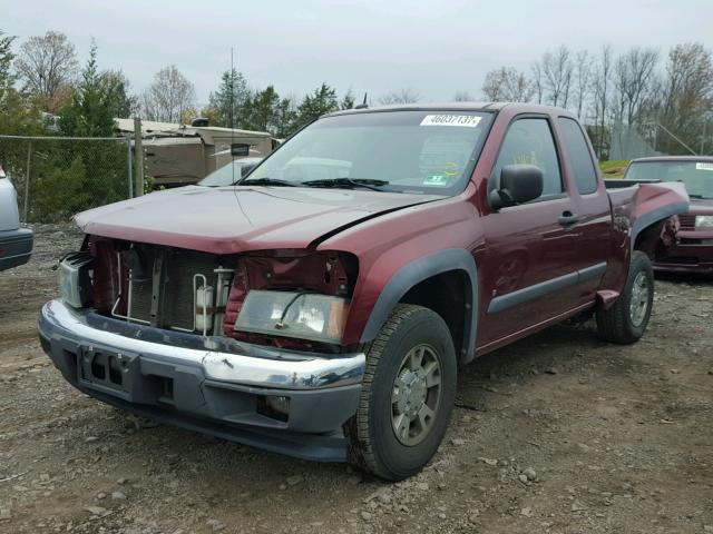 1GCCS199688144695 - 2008 CHEVROLET COLORADO MAROON photo 2