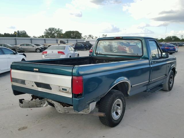 1FTEF15Y6TLB25810 - 1996 FORD F150 GREEN photo 4