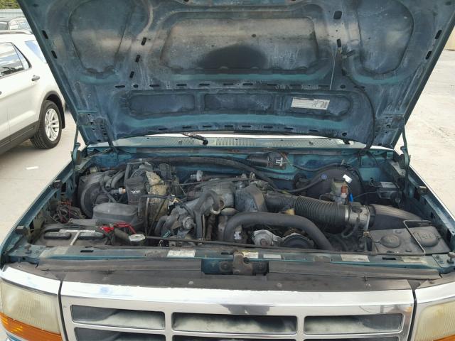 1FTEF15Y6TLB25810 - 1996 FORD F150 GREEN photo 7