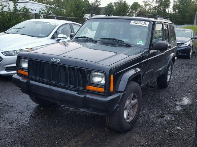 1J4FF48S41L626330 - 2001 JEEP CHEROKEE S BLACK photo 2