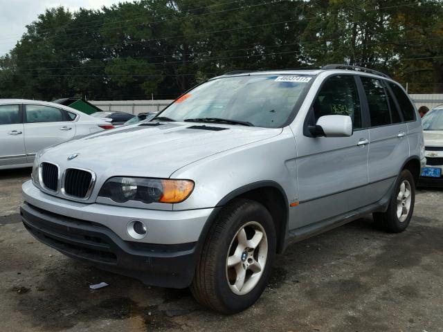 5UXFA53513LV81344 - 2003 BMW X5 3.0I SILVER photo 2