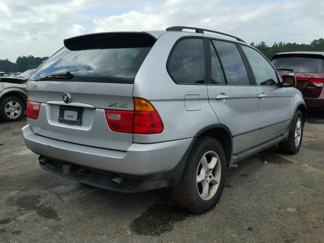 5UXFA53513LV81344 - 2003 BMW X5 3.0I SILVER photo 4