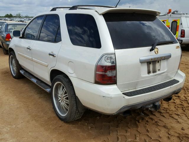 2HNYD18954H544697 - 2004 ACURA MDX TOURIN WHITE photo 3