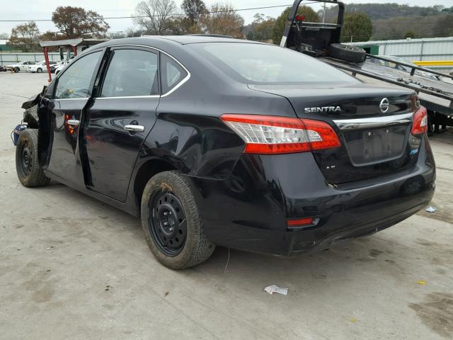 3N1AB7AP4EY244706 - 2014 NISSAN SENTRA S BLACK photo 3