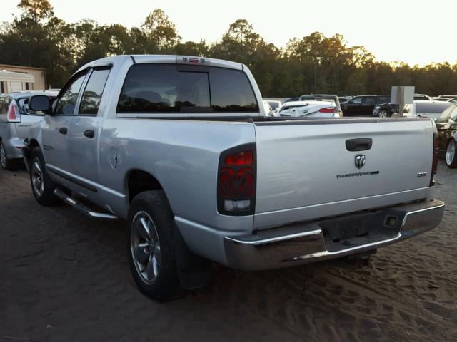 1D7HA18D05S173404 - 2005 DODGE RAM 1500 S SILVER photo 3