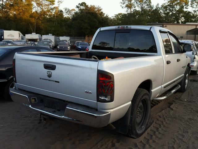 1D7HA18D05S173404 - 2005 DODGE RAM 1500 S SILVER photo 4