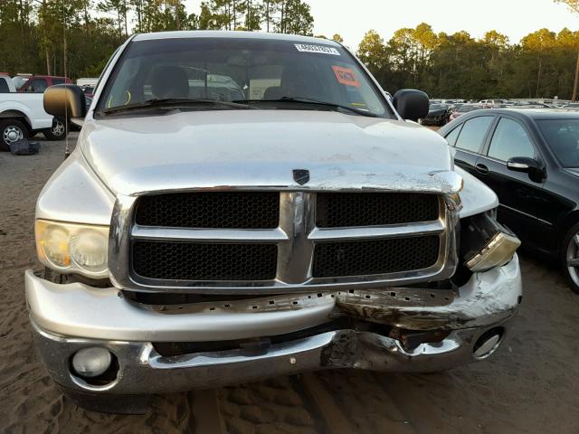 1D7HA18D05S173404 - 2005 DODGE RAM 1500 S SILVER photo 9