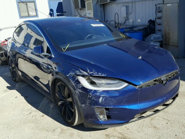 5YJXCBE43GF030280 - 2016 TESLA MODEL X BLUE photo 1