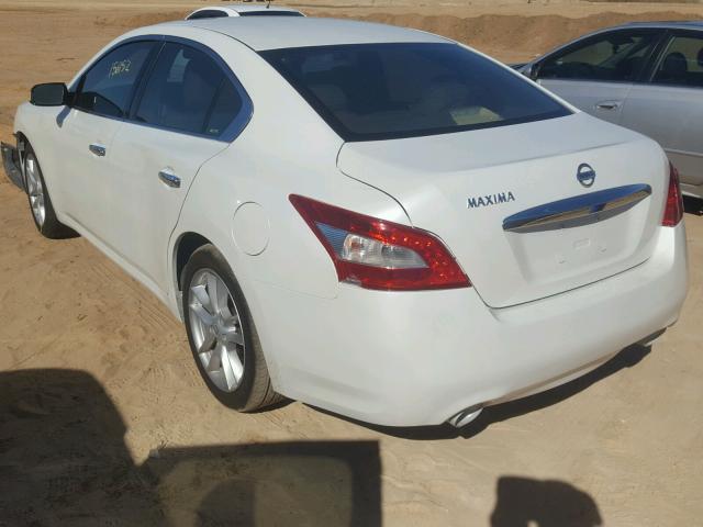 1N4AA5AP7AC802741 - 2010 NISSAN MAXIMA S WHITE photo 3