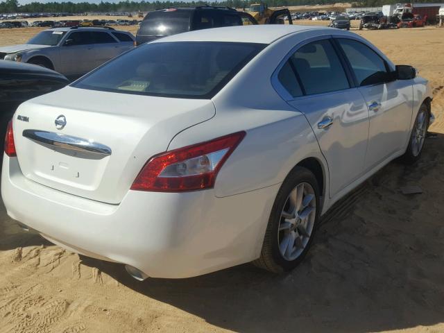 1N4AA5AP7AC802741 - 2010 NISSAN MAXIMA S WHITE photo 4