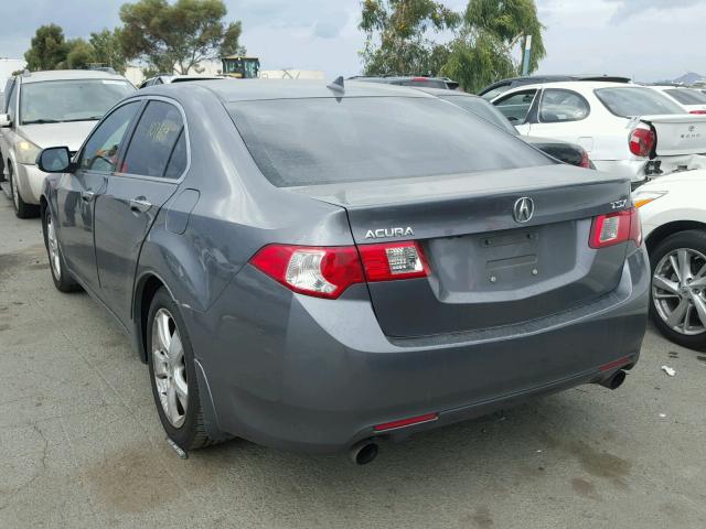 JH4CU26639C030385 - 2009 ACURA TSX CHARCOAL photo 3