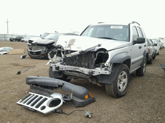 1J4GL48K66W250684 - 2006 JEEP LIBERTY SP GRAY photo 2