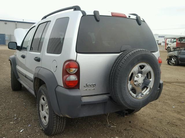 1J4GL48K66W250684 - 2006 JEEP LIBERTY SP GRAY photo 3