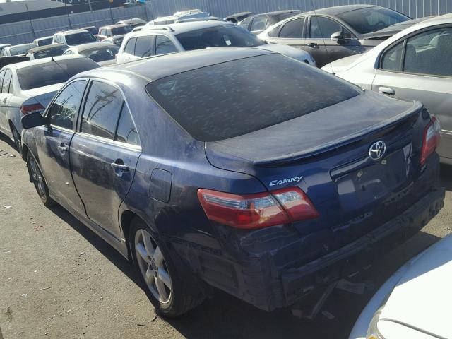 4T1BE46K27U146926 - 2007 TOYOTA CAMRY BLUE photo 3