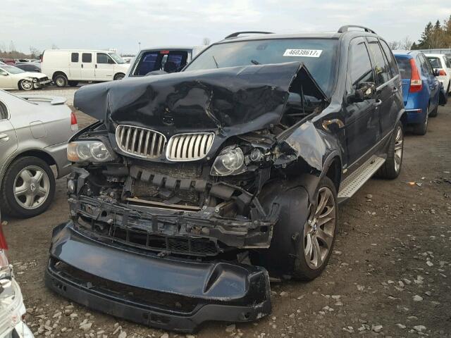 5UXFA93545LE82692 - 2005 BMW X5 4.8IS BLACK photo 2