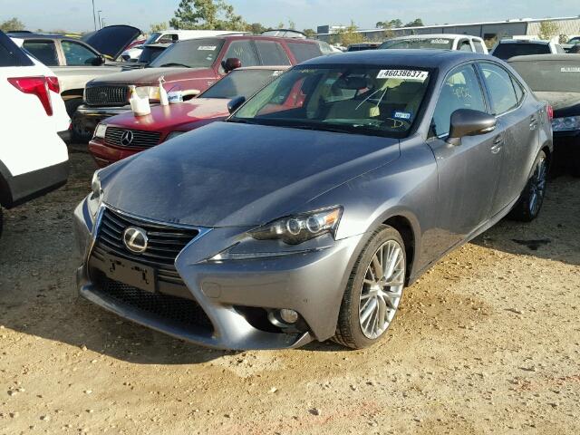 JTHBF1D28E5024676 - 2014 LEXUS IS 250 GRAY photo 2