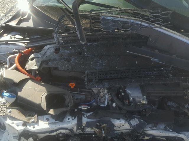 1HGCR6F73FA013307 - 2015 HONDA ACCORD HYB WHITE photo 7