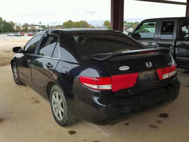 1HGCM66533A020637 - 2003 HONDA ACCORD BLACK photo 3