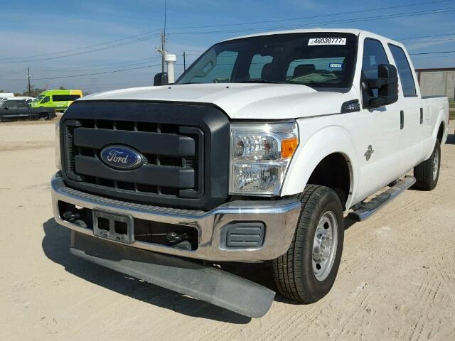 1FT7W2BT7EEA96526 - 2014 FORD F250 SUPER WHITE photo 2