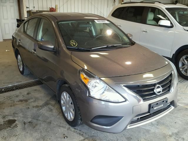 3N1CN7AP0FL824873 - 2015 NISSAN VERSA S BROWN photo 1