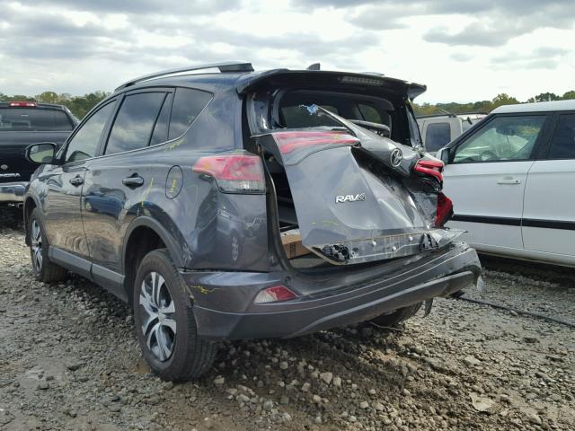 JTMZFREV2GJ063541 - 2016 TOYOTA RAV4 LE GRAY photo 3