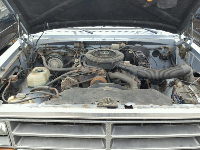 1B7HE16Y6KS049539 - 1989 DODGE D-SERIES D BLUE photo 7