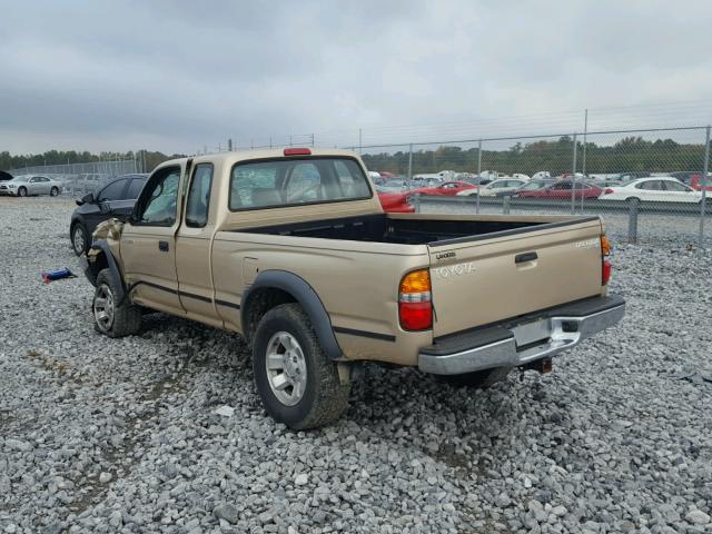 5TEWN72N92Z122243 - 2002 TOYOTA TACOMA GOLD photo 3