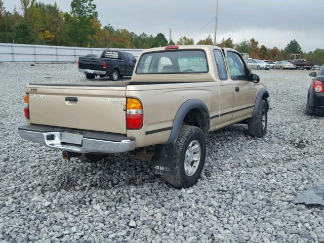 5TEWN72N92Z122243 - 2002 TOYOTA TACOMA GOLD photo 4