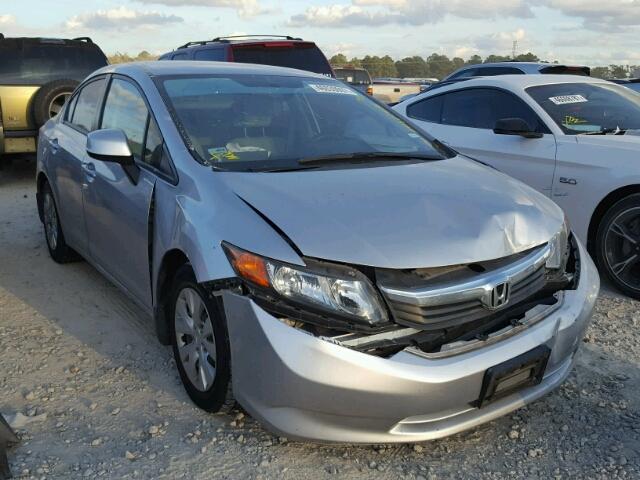 2HGFB2F54CH589994 - 2012 HONDA CIVIC LX GRAY photo 1