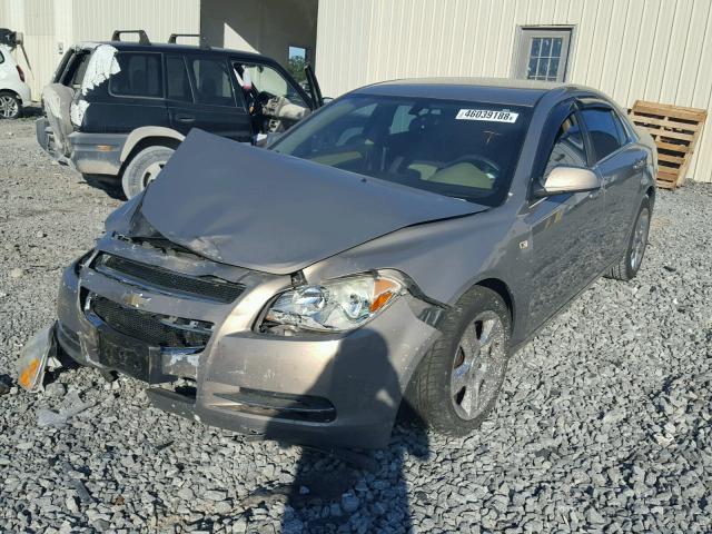 1G1ZH57B68F202556 - 2008 CHEVROLET MALIBU 1LT BROWN photo 2