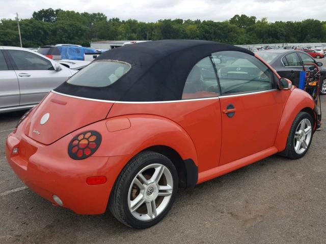 3VWCD31Y05M309640 - 2005 VOLKSWAGEN NEW BEETLE 橙色 照片 4