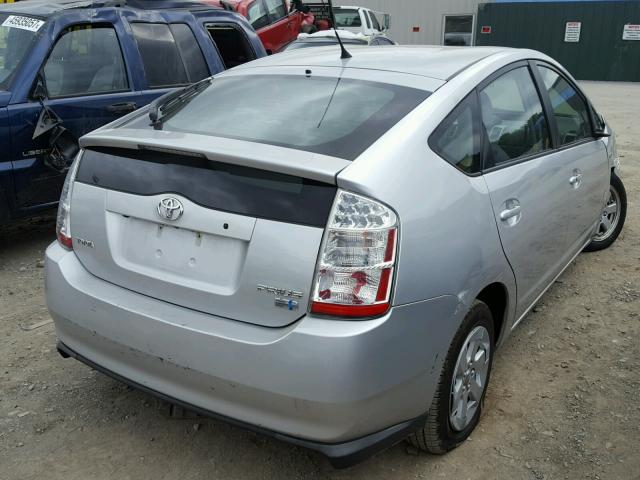 JTDKB20U997881643 - 2009 TOYOTA PRIUS SILVER photo 4